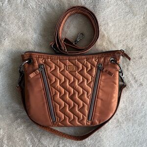 Lug Swivel Convertible Crossbody Copper Brown/Confetti